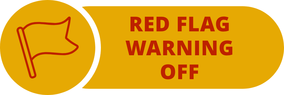 Red Warning Flag Off